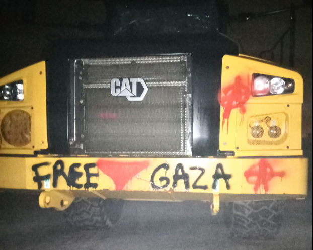 NYC Anarchists Attack Caterpillar Equipment in Solidarity with Palestine