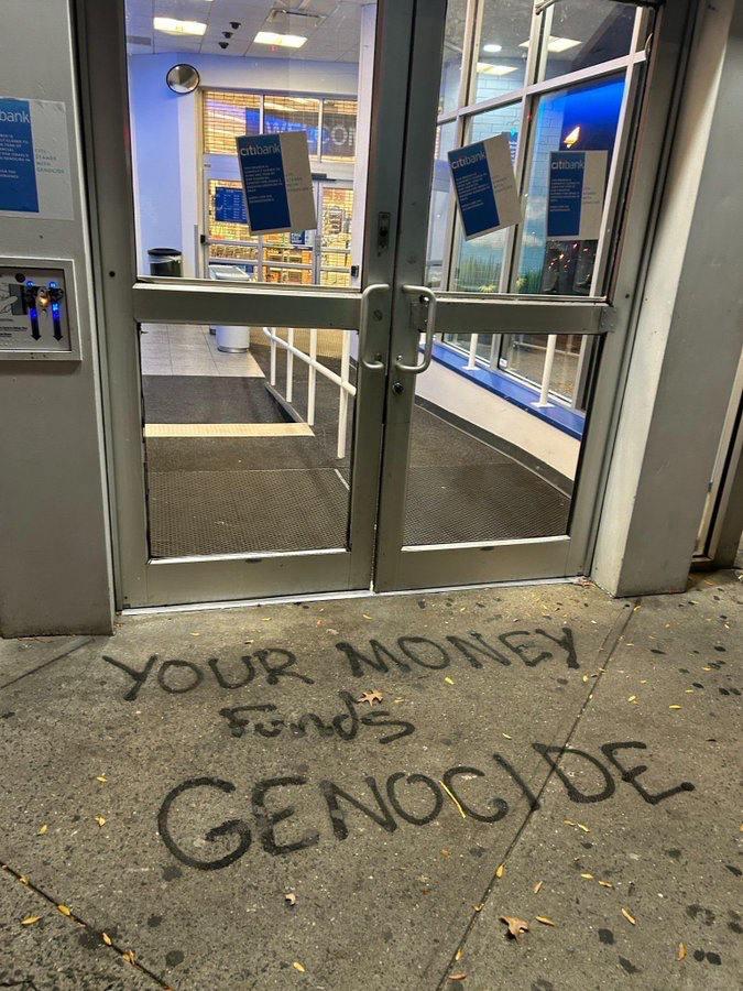 Sabotaging Citibank in NYC on Oct 7