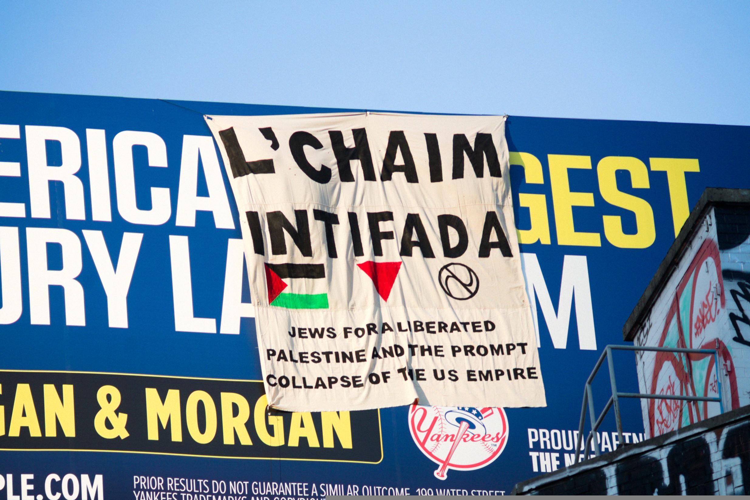 Banner Drop in Manhattan